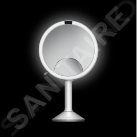 Simplehuman Miroirs cosmétiques - Miroir cosmétique avec de la lumière LED, blanc ST3038
