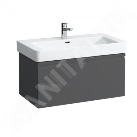 Laufen Pro S - Meuble pour lavabo 810x450x390 mm, 1 tiroirs, graphite mat H4835010964801