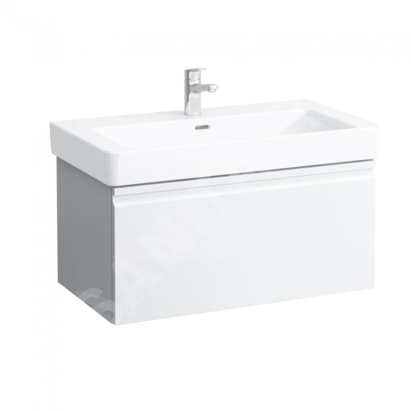 Laufen Pro S - Meuble pour lavabo, 810x450x390 mm, 1 tiroir, blanc brillant H4835010964751 Laufen Pro S - Meuble pour lavabo, 810x450x390 mm, 1 tiroir, blanc brillant H4835010964751