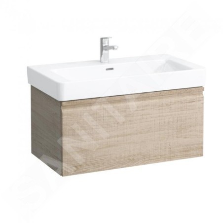 Laufen Pro S - Meuble pour lavabo, 810x450x390 mm, 1 tiroirs, chêne clair H4835010964791