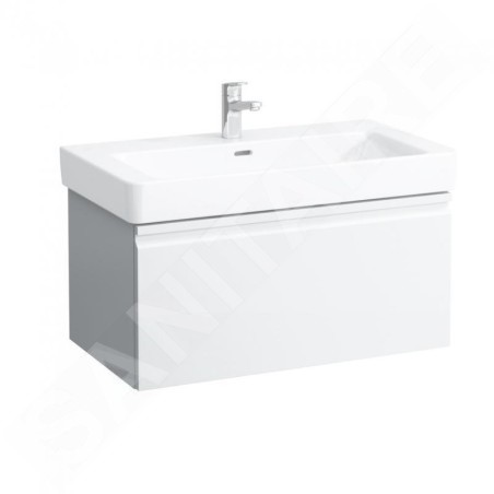 Laufen Pro S - Meuble pour lavabo, 810x450x390 mm, 1 tiroir, blanc mat H4835010964631