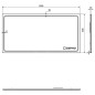 Sapho Gemini II - Miroir avec éclairage LED, 1200x600 mm GM120 Sapho Gemini II - Miroir avec éclairage LED, 1200x600 mm GM120