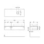 Geberit VariForm - Meuble vasque, 1350x510x235 mm, 2 tiroirs, siphon anti-odeurs, lave 501.178.00.1 Geberit VariForm - Meuble vasque, 1350x510x235 mm, 2 tiroirs, siphon anti-odeurs, lave 501.178.00.1