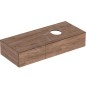Geberit VariForm - Meuble vasque, 1350x510x235 mm, 2 tiroirs, siphon anti-odeurs, noyer 501.180.00.1 Geberit VariForm - Meuble vasque, 1350x510x235 mm, 2 tiroirs, siphon anti-odeurs, noyer 501.180.00.1