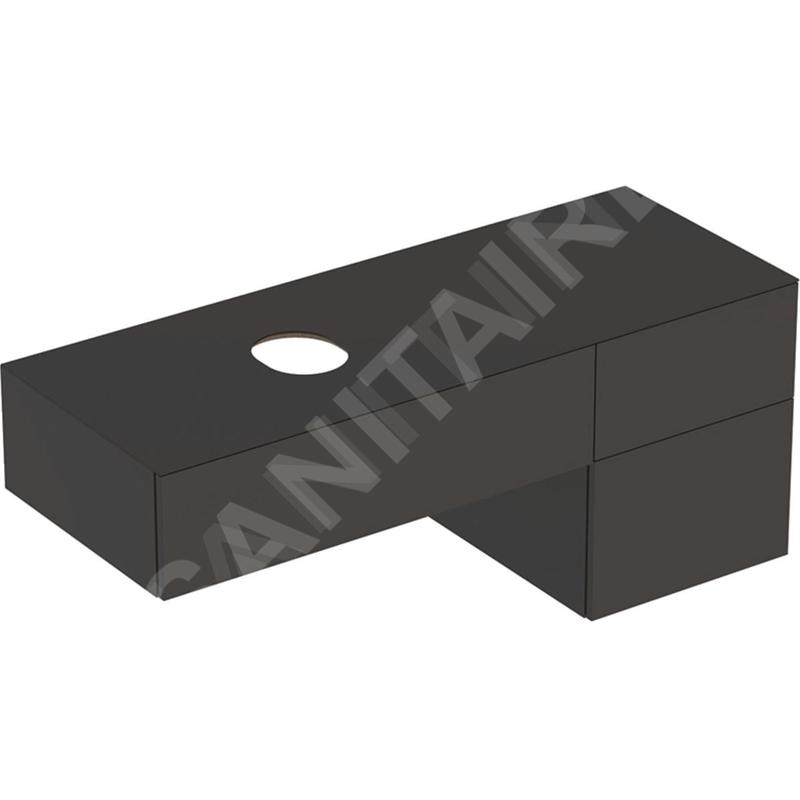 Geberit VariForm - Meuble vasque, 1350x510x550 mm, 3 tiroirs, siphon anti-odeurs, lave 501.190.00.1 Geberit VariForm - Meuble vasque, 1350x510x550 mm, 3 tiroirs, siphon anti-odeurs, lave 501.190.00.1