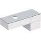 Geberit VariForm - Meuble pour lavabo, 1350x510x550 mm, 3 tiroirs, plage de dépose et siphon, blanc brillant / blanc mat Geberit VariForm - Meuble pour lavabo, 1350x510x550 mm, 3 tiroirs, plage de dépose et siphon, blanc brillant / blanc mat