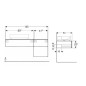 Geberit VariForm - Meuble pour lavabo, 1350x510x550 mm, 3 tiroirs, plage de dépose et siphon, blanc brillant / blanc mat Geberit VariForm - Meuble pour lavabo, 1350x510x550 mm, 3 tiroirs, plage de dépose et siphon, blanc brillant / blanc mat