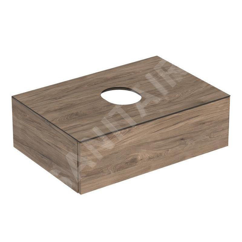 Geberit VariForm - Meuble pour lavabo, 750x510x235 mm, un tiroir, plage de dépose et siphon, noyer 501.162.00.1 Geberit VariForm - Meuble pour lavabo, 750x510x235 mm, un tiroir, plage de dépose et siphon, noyer 501.162.00.1