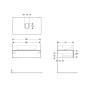 Geberit VariForm - Meuble pour lavabo, 900x510x235 mm, un tiroir, plage de dépose et siphon, lave 501.166.00.1 Geberit VariForm - Meuble pour lavabo, 900x510x235 mm, un tiroir, plage de dépose et siphon, lave 501.166.00.1