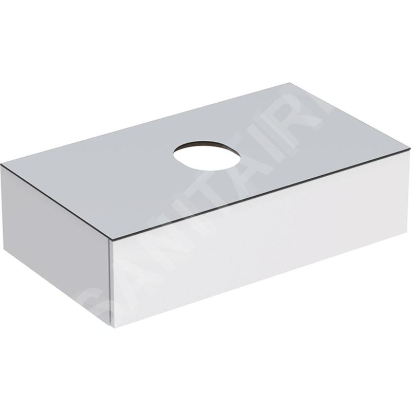 Geberit VariForm - Meuble sous lavabo 900x510x235 mm, un tiroir, plage de dépose et siphon, blanc brillant / mat blanc Geberit VariForm - Meuble sous lavabo 900x510x235 mm, un tiroir, plage de dépose et siphon, blanc brillant / mat blanc