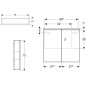 Geberit Option - Armoire de toilette avec éclairage, 750x700x172 mm 500.206.00.1 Geberit Option - Armoire de toilette avec éclairage, 750x700x172 mm 500.206.00.1