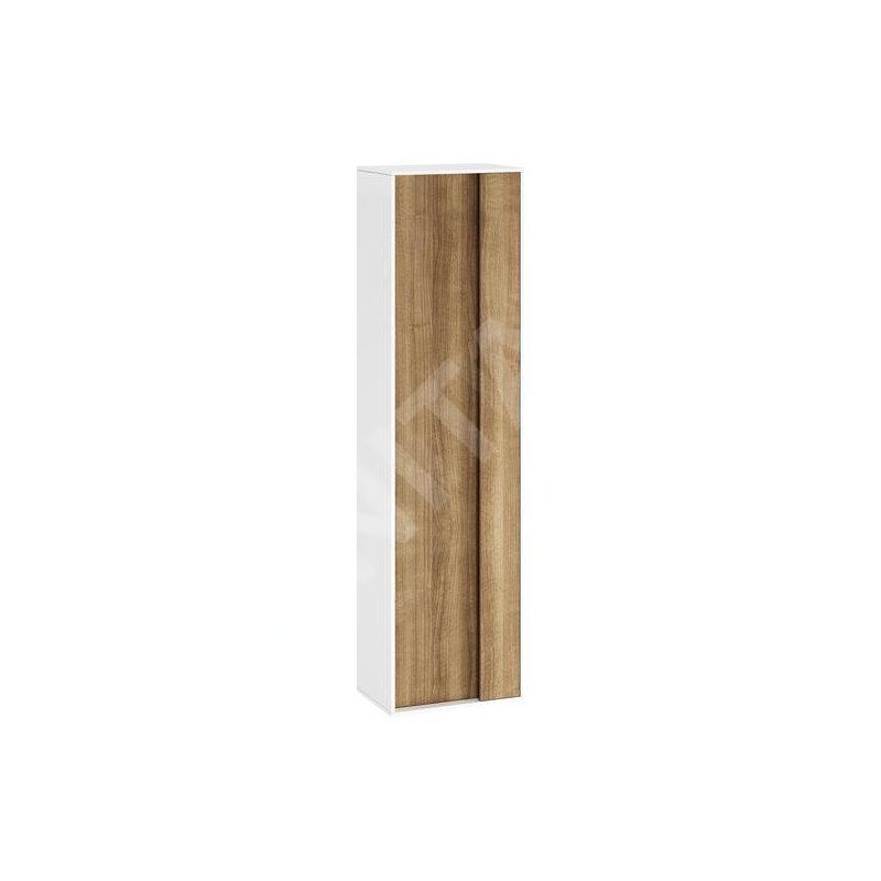 Ravak Step - Armoire haute SB, 430x290x1600 mm, blanc/noyer X000001420