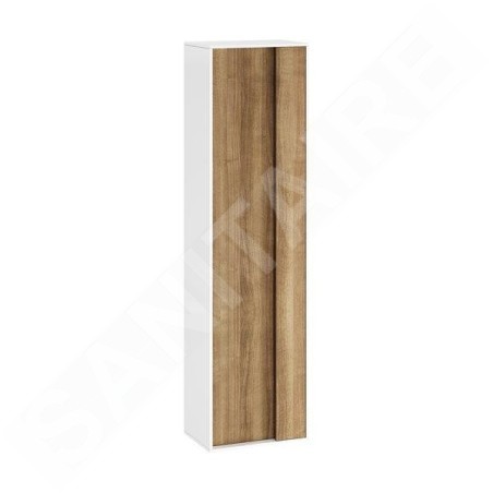Ravak Step - Armoire haute SB, 430x290x1600 mm, blanc/noyer X000001420