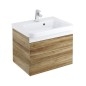 Ravak 10° - Armoire lavabo SD II, 550x450x450 mm, 2 tiroirs, noyer foncé/blanc brillant X000001285 Ravak 10° - Armoire lavabo SD II, 550x450x450 mm, 2 tiroirs, noyer foncé/blanc brillant X000001285