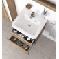 Ravak 10° - Armoire lavabo SD II, 550x450x450 mm, 2 tiroirs, noyer foncé/blanc brillant X000001285 Ravak 10° - Armoire lavabo SD II, 550x450x450 mm, 2 tiroirs, noyer foncé/blanc brillant X000001285