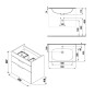 Jika Deep - Meuble avec lavabo, 630x418x607 mm, blanc H41J6144023001 Jika Deep - Meuble avec lavabo, 630x418x607 mm, blanc H41J6144023001