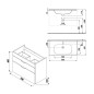 Jika Deep - Meuble avec lavabo, 780x418x607 mm, frêne H41J6154025141 Jika Deep - Meuble avec lavabo, 780x418x607 mm, frêne H41J6154025141