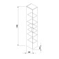 Jika Deep - Armoire haute, 251x320x1700 mm, blanc H43J6121303001