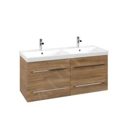 Villeroy & Boch Avento - Meuble-lavabo 1180x514x452 mm, 4 tiroirs, Oak Kansas A89300RH