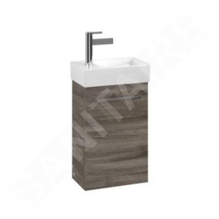 Villeroy & Boch Avento - Meuble sous lavabo 340x514x202 mm, 1 porte Stone Oak A87600RK