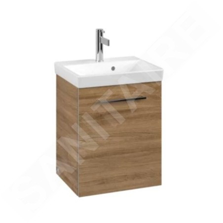 Villeroy & Boch Avento - Meuble sous lavabo 430x514x352 mm, 1 porte, Oak Kansas A88700RH