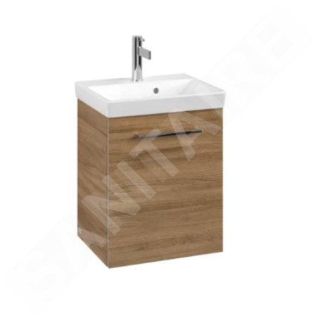Villeroy & Boch Avento - Meuble sous lavabo 430x514x352 mm, 1 porte, Oak Kansas A88701RH