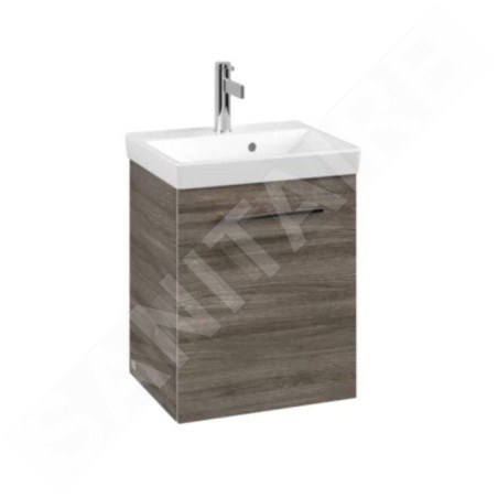 Villeroy & Boch Avento - Meuble sous lavabo 430x514x352 mm, 1 porte Stone Oak A88700RK