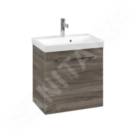 Villeroy & Boch Avento - Meuble sous lavabo 530x514x352 mm, 1 porte Stone Oak A88800RK