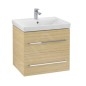 Villeroy & Boch Avento - Meuble sous lavabo 580x514x452 mm, deux tiroirs, Oak Kansas A88900RH
