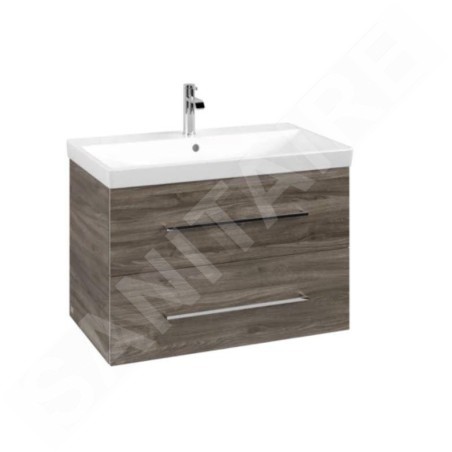 Villeroy & Boch Avento - Meuble sous lavabo 780x514x452 mm, deux tiroirs, Stone Oak A89100RK