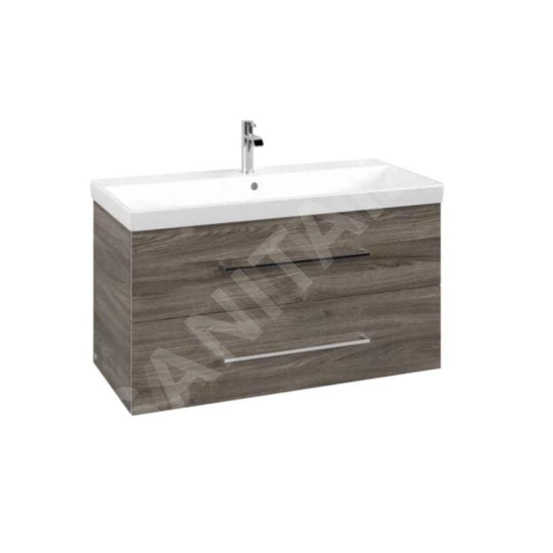 Villeroy & Boch Avento - Meuble sous lavabo 980x514x452 mm, deux tiroirs, Stone Oak A89200RK Villeroy & Boch Avento - Meuble sous lavabo 980x514x452 mm, deux tiroirs, Stone Oak A89200RK