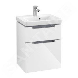 Villeroy & Boch Subway 2.0 - Meuble sous lavabo, 485x590x379 mm, 2 tiroirs, Glossy White A90710DH