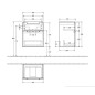 Villeroy & Boch Subway 2.0 - Meuble sous lavabo, 485x590x379 mm, 2 tiroirs, Glossy White A90710DH Villeroy & Boch Subway 2.0 - Meuble sous lavabo, 485x590x379 mm, 2 tiroirs, Glossy White A90710DH