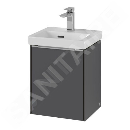 Villeroy & Boch Subway 3.0 - Meuble sous lavabo 351x429x309 mm, 1 porte, graphite C58400VR