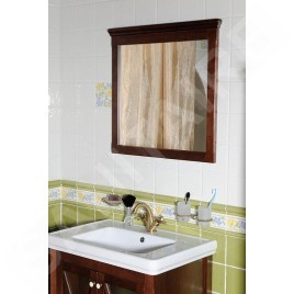 Sapho Cross - Miroir dans un cadre 700x800x35 mm, acajou CR012