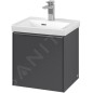 Villeroy & Boch Subway 3.0 - Meuble sous lavabo 423x429x378 mm, 1 porte, graphite C58100VR