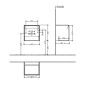 Villeroy & Boch Subway 3.0 - Meuble sous lavabo 423x429x378 mm, 1 porte, graphite C58100VR