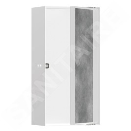 Hansgrohe XtraStoris Rock - Niche murale, avec porte, 300x150x100 mm, blanc mat 56082700