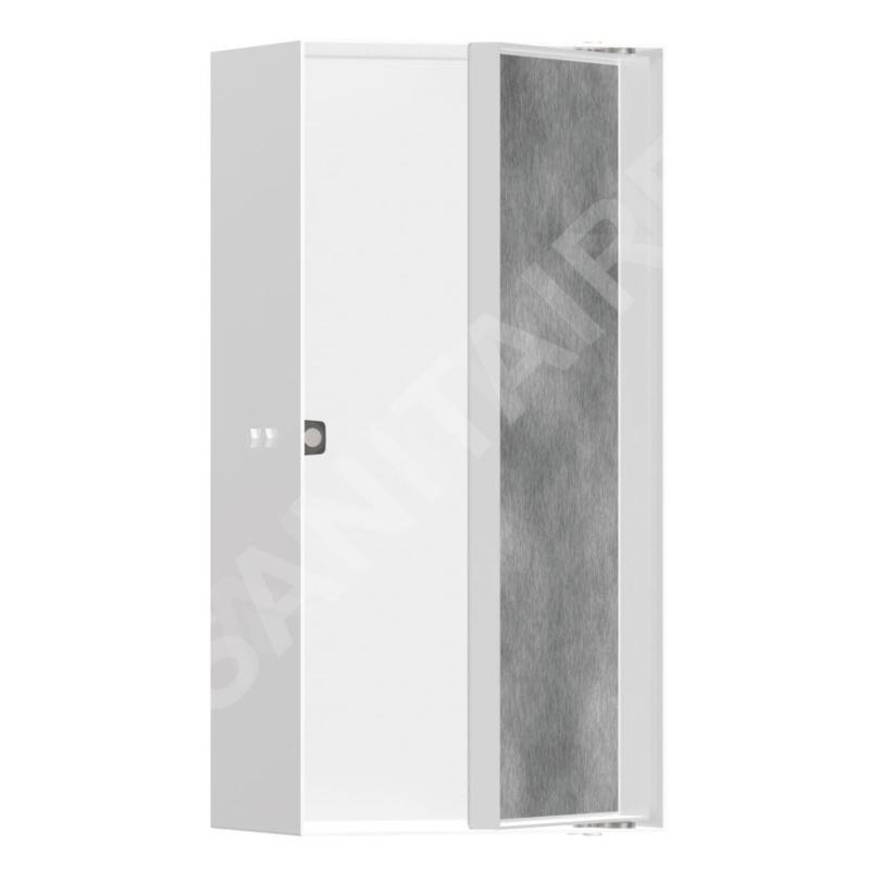 Hansgrohe XtraStoris Rock - Niche murale, avec porte, 300x150x100 mm, blanc mat 56082700