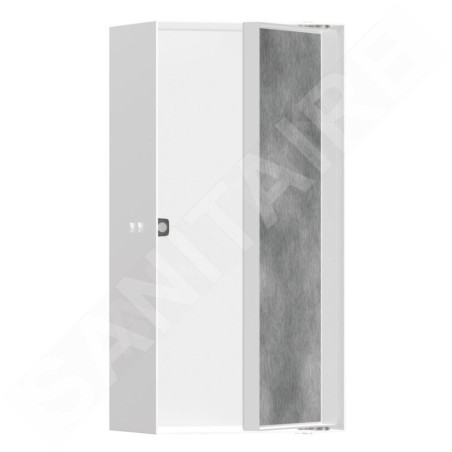 Hansgrohe XtraStoris Rock - Niche murale, avec porte, 300x150x100 mm, blanc mat 56082700