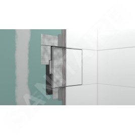 Hansgrohe XtraStoris Rock - Niche murale, avec porte, 300x150x100 mm, inox brossé 56082800