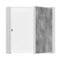 Hansgrohe XtraStoris Rock - Niche murale, avec porte, 300x300x100 mm, blanc mat 56085700