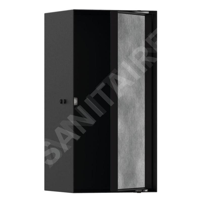 Hansgrohe XtraStoris Rock - Niche murale, avec porte, 300x150x140 mm, noir mat 56088670