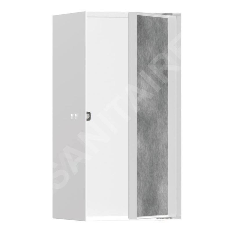 Hansgrohe XtraStoris Rock - Niche murale, avec porte, 300x150x140 mm, blanc mat 56088700