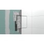 Hansgrohe XtraStoris Rock - Niche murale, avec porte, 300x300x140 mm, noir mat 56091670