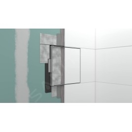 Hansgrohe XtraStoris Rock - Niche murale, avec porte, 300x300x140 mm, inox brossé 56091800