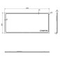 Sapho Gemini II - Miroir avec éclairage LED, 1300x600 mm GM130