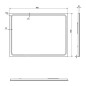 Sapho Gemini II - Miroir avec éclairage LED, 600x800 mm GM060 Sapho Gemini II - Miroir avec éclairage LED, 600x800 mm GM060