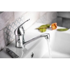 Bruckner Hoffer - Mitigeur de lavabo avec bec pivotant, chrome 424.001.1