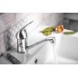 Bruckner Hoffer - Mitigeur de lavabo avec bec pivotant, chrome 424.001.1